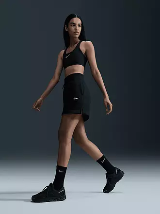 NIKE | Soutien-gorge de sport pour femme Swoosh à maintien moyen | schwarz